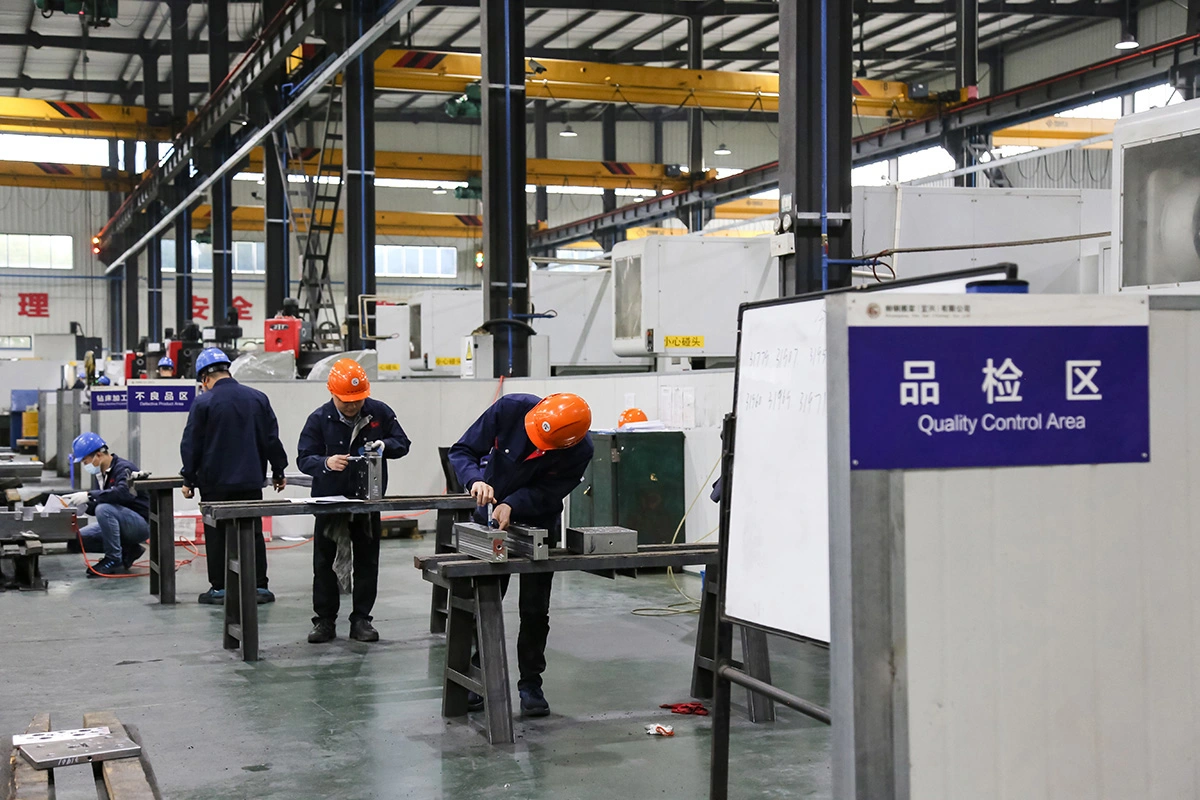 帅钢模架品检区